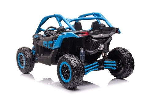 MOCNE BUGGY AUTO NA AKUMULATOR DLA 2 DZIECI CAN-AM RS 4X200W RADIO PILOT LED MP3 EVA SKÓRA