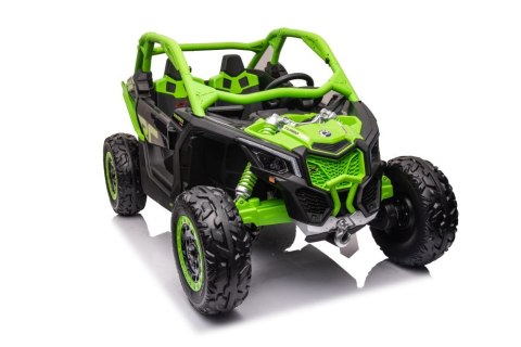 MOCNE BUGGY AUTO NA AKUMULATOR DLA 2 DZIECI CAN-AM RS 4X200W RADIO PILOT LED MP3 EVA SKÓRA