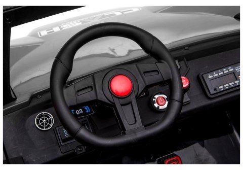 DUŻE AUTO NA AKUMULATOR DLA 2 DZIECI BUGGY SX1928 24V 4X4 PILOT SKÓRA EVA MP3 LED