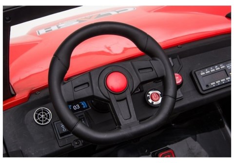 DUŻE AUTO NA AKUMULATOR DLA 2 DZIECI BUGGY SX1928 24V 4X4 PILOT SKÓRA EVA MP3 LED