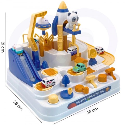 WOOPIE Interaktywny Tor Samochodowy Kosmiczna Przygoda Pandy