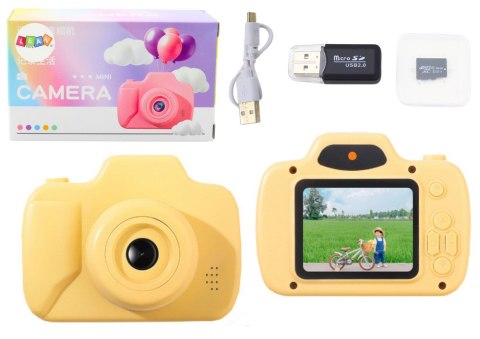 APARAT FOTOGRAFICZNY DLA DZIECI ZDJĘCIA NAGRYWANIE KARTA PAMIĘCI 64GB ŻÓŁTY APARAT FOTOGRAFICZNY DLA DZIECI ZDJĘCIA NAGRYWANIE KARTA PAMIĘCI 64GB ŻÓŁTY