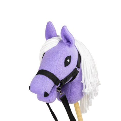 KONIK NA KIJU DO SKAKANIA MASKOTKA HOBBY HORSE SKIPPI LAWENDOWY ROZMIAR A5