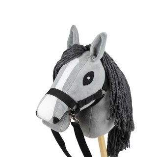 KONIK NA KIJU DO SKAKANIA MASKOTKA HOBBY HORSE SKIPPI SZARY ROZMIAR A5