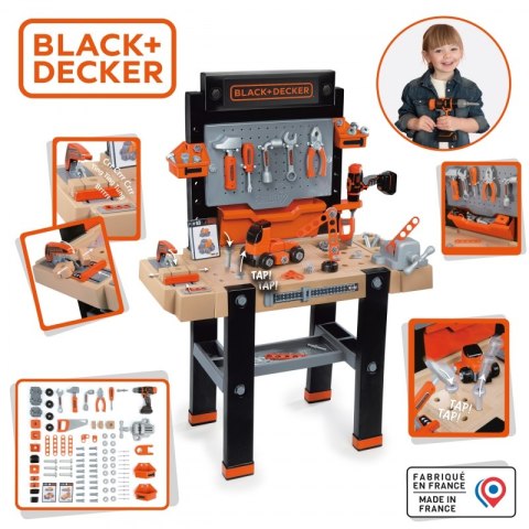 SMOBY Duży Warsztat Black & Decker Bricolo Ultimate + 92 Akcesoria