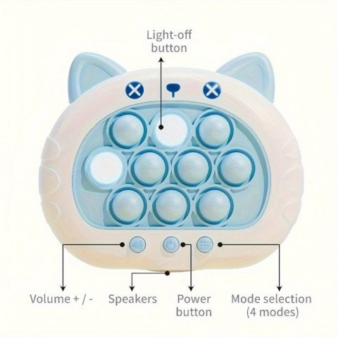 WOOPIE Gra POP IT Elektryczna Antystresowa Zręcznościowa Kotek