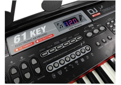 KEYBOARD ORGANY DLA DZIECKA 328-06 MIKROFON WYŚWIETLACZ STEREO NAGRYWANIE