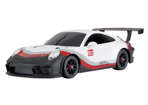 AUTO ZDALNIE STEROWANE SAMOCHÓD RC 1:18 PORSCHE 911 GT3 BIAŁO-SZARE PILOT