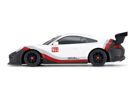 AUTO ZDALNIE STEROWANE SAMOCHÓD RC 1:18 PORSCHE 911 GT3 BIAŁO-SZARE PILOT