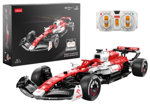 KLOCKI KONSTRUKCYJNE AUTO RC WYŚCIGÓWKA 1:8 BOLID F1 ALFA ROMEO C42 RASTAR