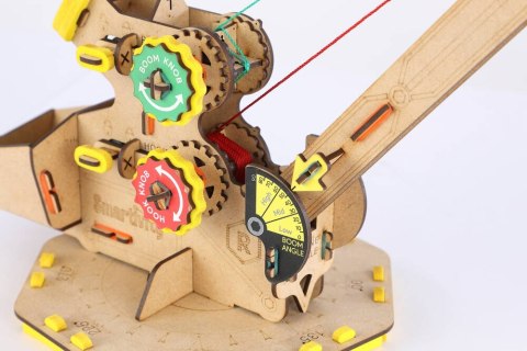 Smartivity Drewniane Mechaniczne Puzzle 3D - Żuraw Konstrukcyjny