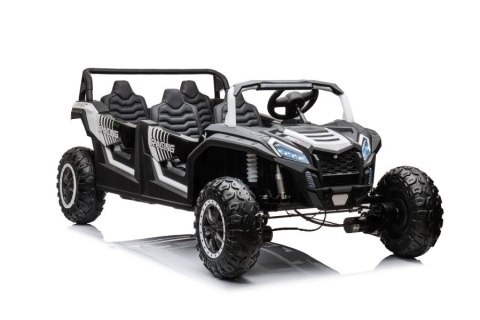 DUŻE AUTO NA AKUMULATOR TERENOWE BUGGY A033 DLA 4 DZIECI 4X150W 2X24V SKÓRA EVA KLUCZYKI MP3 RADIO