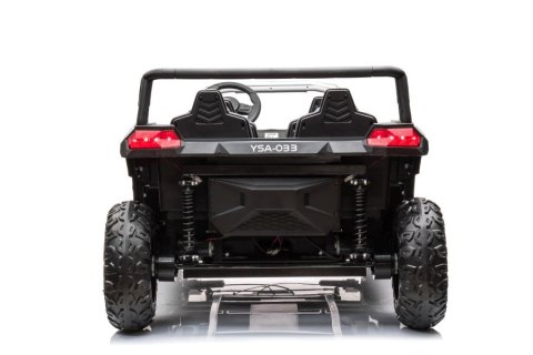 DUŻE AUTO NA AKUMULATOR TERENOWE BUGGY A033 DLA 4 DZIECI 4X150W 2X24V SKÓRA EVA KLUCZYKI MP3 RADIO