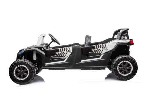 DUŻE AUTO NA AKUMULATOR TERENOWE BUGGY A033 DLA 4 DZIECI 4X150W 2X24V SKÓRA EVA KLUCZYKI MP3 RADIO