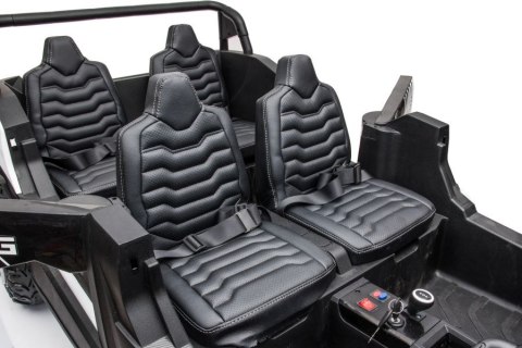 DUŻE AUTO NA AKUMULATOR TERENOWE BUGGY A033 DLA 4 DZIECI 4X150W 2X24V SKÓRA EVA KLUCZYKI MP3 RADIO