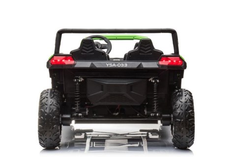 DUŻE AUTO NA AKUMULATOR TERENOWE BUGGY A033 DLA 4 DZIECI 4X150W 2X24V SKÓRA EVA KLUCZYKI MP3 RADIO