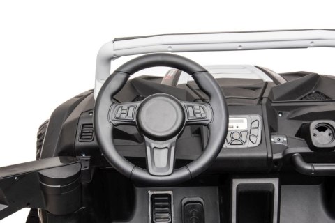 DUŻE AUTO NA AKUMULATOR TERENOWE BUGGY A033 DLA 4 DZIECI 4X150W 2X24V SKÓRA EVA KLUCZYKI MP3 RADIO