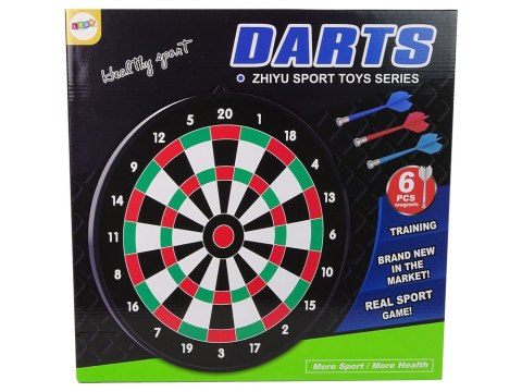 DART RZUTKI MAGNETYCZNE BEZPIECZNE TARCZA 42CM 6 RZUTEK GRA ZRĘCZNOŚCIOWA