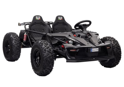 DUŻE AUTO NA AKUMULATOR BUGGY SX2358 XXL DLA 2 DZIECI 800W SKÓRA 25KM/H LED MP3 KOŁA POMPOWANE