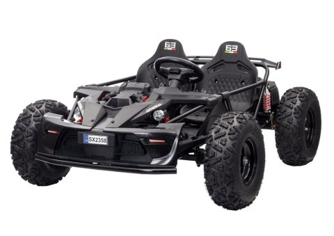 DUŻE AUTO NA AKUMULATOR BUGGY SX2358 XXL DLA 2 DZIECI 800W SKÓRA 25KM/H LED MP3 KOŁA POMPOWANE