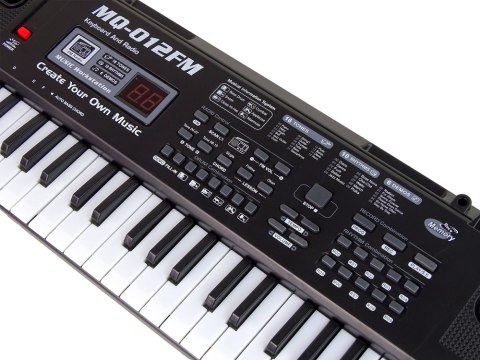 KEYBOARD ORGANY PIANINO MQ-012FM MIKROFON RADIO NAGRYWANIE TRYB NAUKI GŁOŚNIK