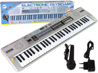 KEYBOARD ORGANY PIANINO MQ-6110 MIKROFON 61 KLAWISZY NAGRYWANIE TRYB LEKCJI