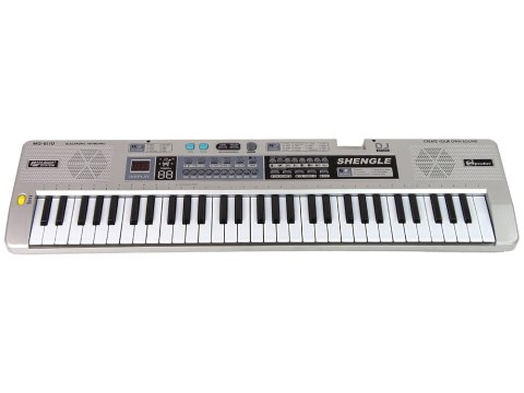 KEYBOARD ORGANY PIANINO MQ-6110 MIKROFON 61 KLAWISZY NAGRYWANIE TRYB LEKCJI