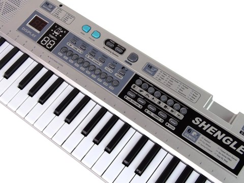 KEYBOARD ORGANY PIANINO MQ-6110 MIKROFON 61 KLAWISZY NAGRYWANIE TRYB LEKCJI