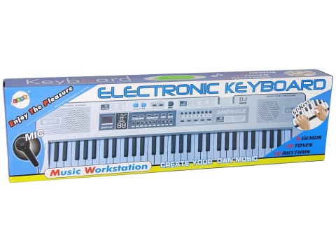 KEYBOARD ORGANY PIANINO MQ-6110 MIKROFON 61 KLAWISZY NAGRYWANIE TRYB LEKCJI