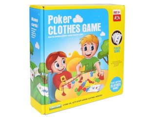 Edukacyjna gra na refleks "Poker Clothes Game", Układanka Ułóż Pranie Ubrania