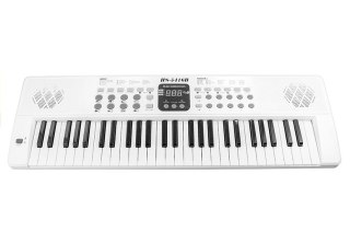 KEYBOARD ORGANY PIANINO HS5416 MIKROFON 2 GŁOŚNIKI WYŚWIETLACZ TRYB NAUKI