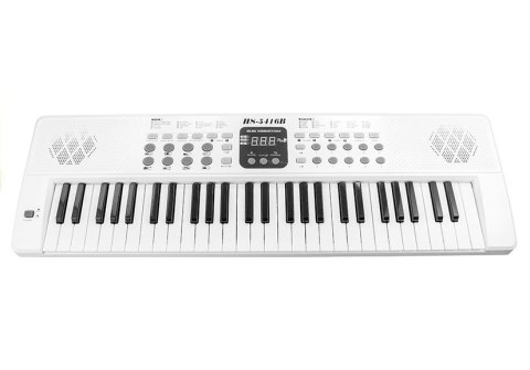 KEYBOARD ORGANY PIANINO HS5416 MIKROFON 2 GŁOŚNIKI WYŚWIETLACZ TRYB NAUKI