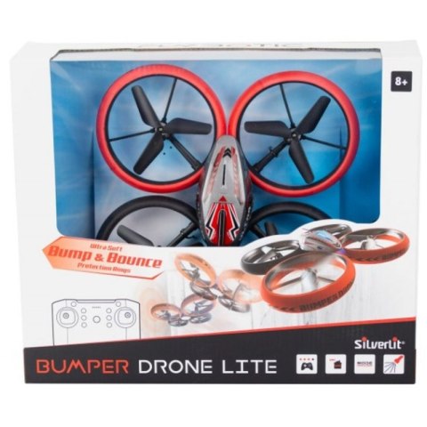 DRON LATAJĄCY BUMPER DRONE LITE ŚWIATŁA OBRÓT 360 ZASIEG 30M PILOT 2.4G