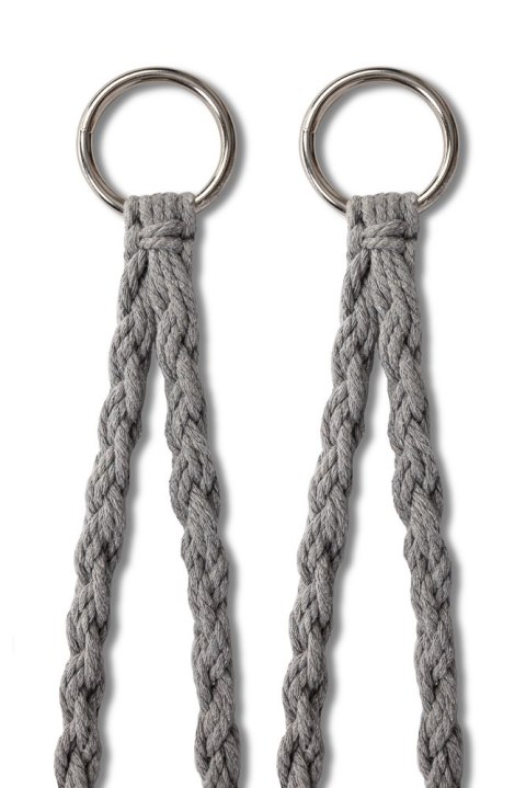 HUŚTAWKA OGRODOWA BOCIANIE GNIAZDO XXL FOTEL WISZĄCY Z PODUSZKĄ SZARY DO 150KG