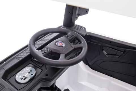 CIĘŻARÓWKA NA AKUMULATOR AUTO DLA DZIECKA SCANIA 500R 4X4 SKÓRA LED EVA MP3