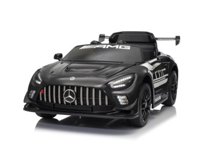 SAMOCHÓD SPORTOWY NA AKUMULATOR DLA DZIECKA MERCEDES AMG GT3 EVA LED PILOT SKÓRA