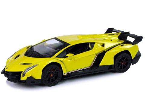 Auto Sportowe R/C 1:24 Lamborghini Veneno Żółte 2.4 G Światła