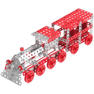 Zestaw Konstrukcyjny Metalowy Pociąg Do Składania Konstruktor 312 Elementów