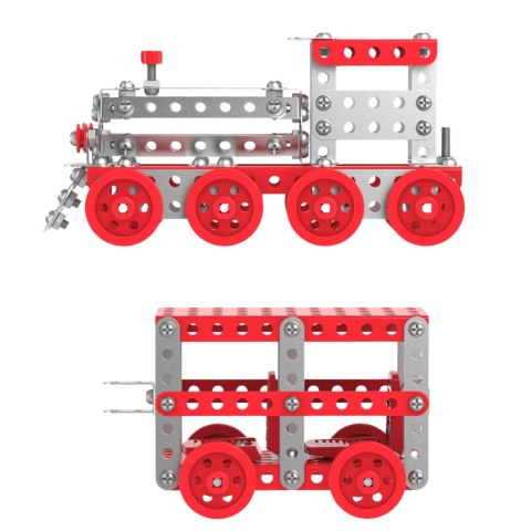 Zestaw Konstrukcyjny Metalowy Pociąg Do Składania Konstruktor 312 Elementów