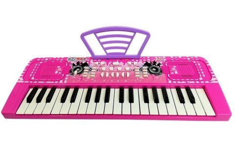 KEYBOARD ORGANY PIANINKO DLA DZIECI 37 KLAWISZY MIKROFON MP3 NAGRYWANIE RÓŻOWY