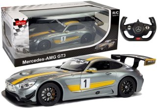 SAMOCHÓD ZDALNIE STEROWANY AUTO RC MERCEDES AMG GT3 SZARY 1:14 RASTAR PILOT