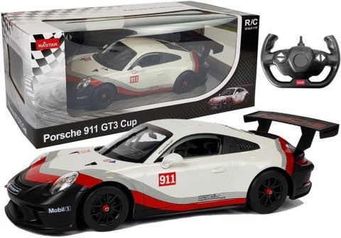 SAMOCHÓD ZDALNIE STEROWANY AUTO RC PORSCHE 911 GT3 CUP 1:14 ŚWIATŁA RASTAR