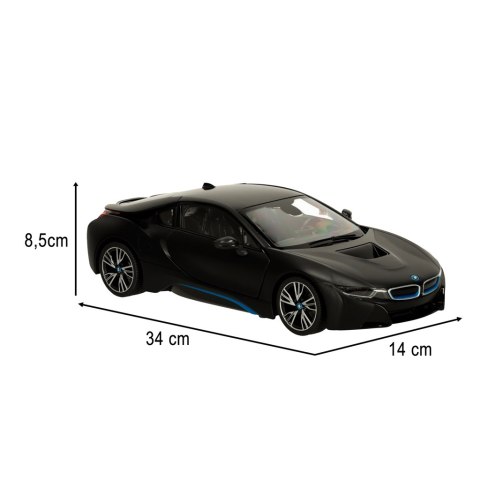 SAMOCHÓD ZDALNIE STEROWANY AUTO RC BMW i8 1:14 RASTAR OTWIERANE DRZWI LED PILOT