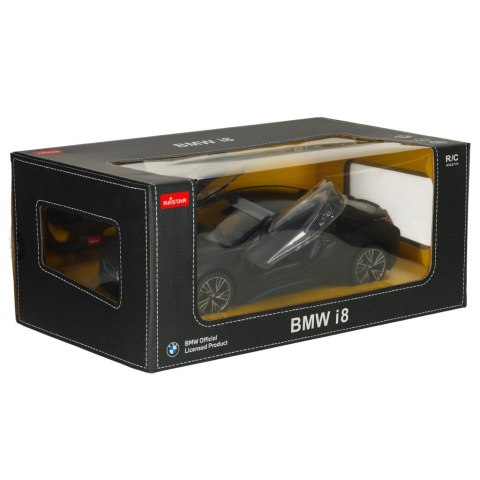 SAMOCHÓD ZDALNIE STEROWANY AUTO RC BMW i8 1:14 RASTAR OTWIERANE DRZWI LED PILOT