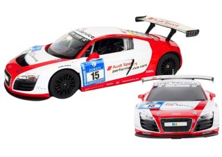 SAMOCHÓD SPORTOWY ZDALNIE STEROWANY AUTO RC AUDI R8 LMS 1:24 RASTAR PILOT