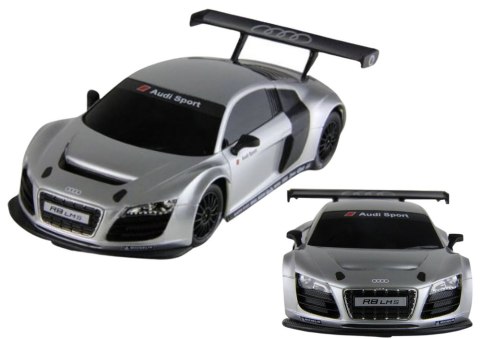 SAMOCHÓD ZDALNIE STEROWANY AUTO RC 1:24 AUDI R8 LMS SREBRNE RASTAR PILOT