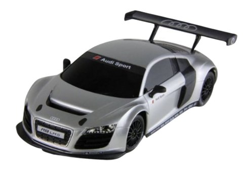 SAMOCHÓD ZDALNIE STEROWANY AUTO RC 1:24 AUDI R8 LMS SREBRNE RASTAR PILOT