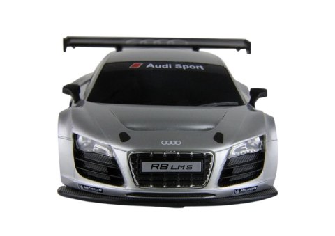 SAMOCHÓD ZDALNIE STEROWANY AUTO RC 1:24 AUDI R8 LMS SREBRNE RASTAR PILOT