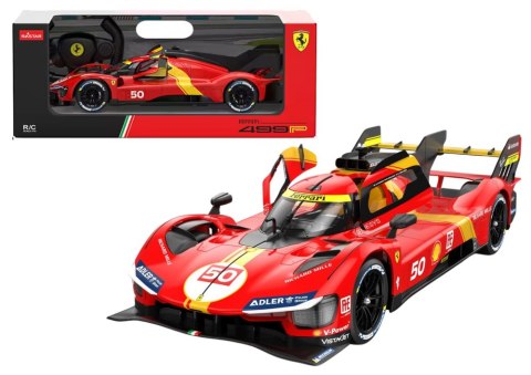 SAMOCHÓD ZDALNIE STEROWANY AUTO SPORTOWE RC FERRARI 499P CZERWONE 1:24 PILOT