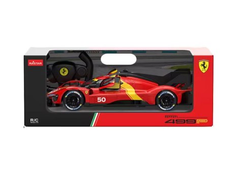 SAMOCHÓD ZDALNIE STEROWANY AUTO SPORTOWE RC FERRARI 499P CZERWONE 1:24 PILOT